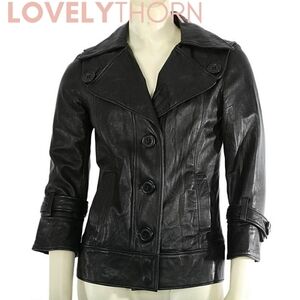MIKE & CHRIS // ltd ed celeb fave retro-chic buttery soft leather large jacket